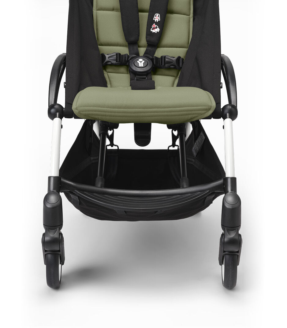 Stokke® YOYO3® 6+ Olive. White Frame. Basket detail galery image 14